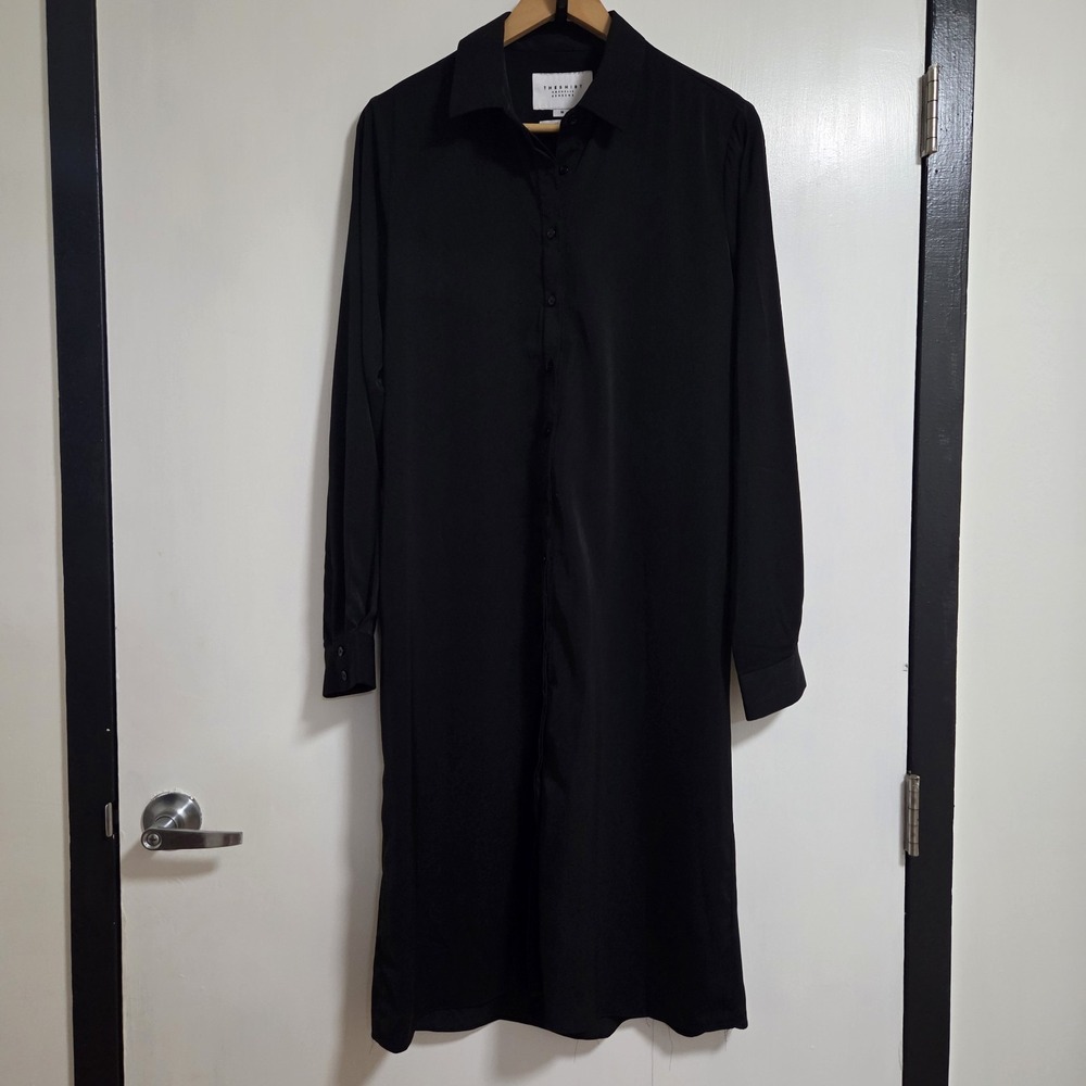 $178 The Shirt Rochelle Behrens Womens The A List Mid Dress Black Size Medium